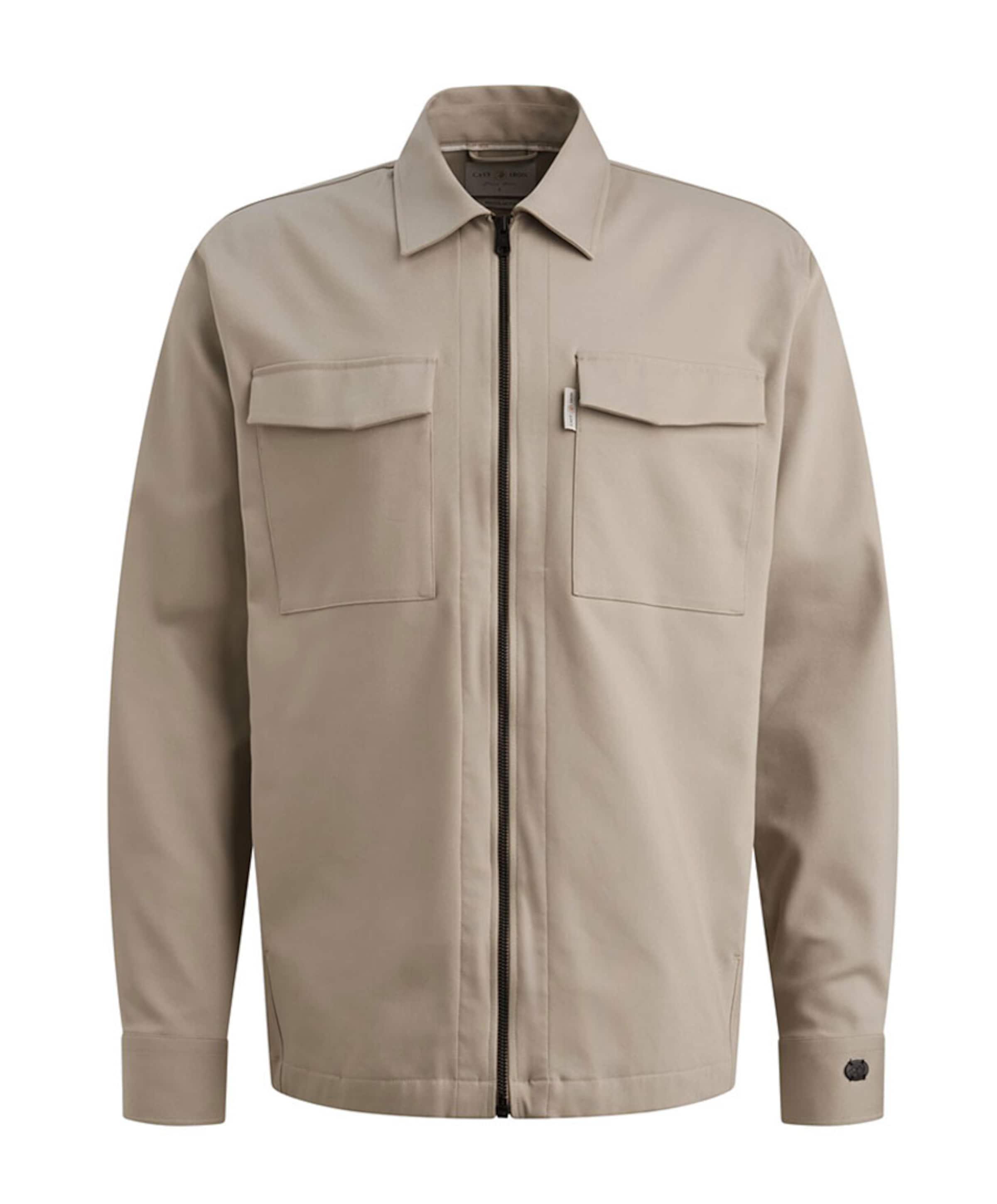 Heren overshirt grijs