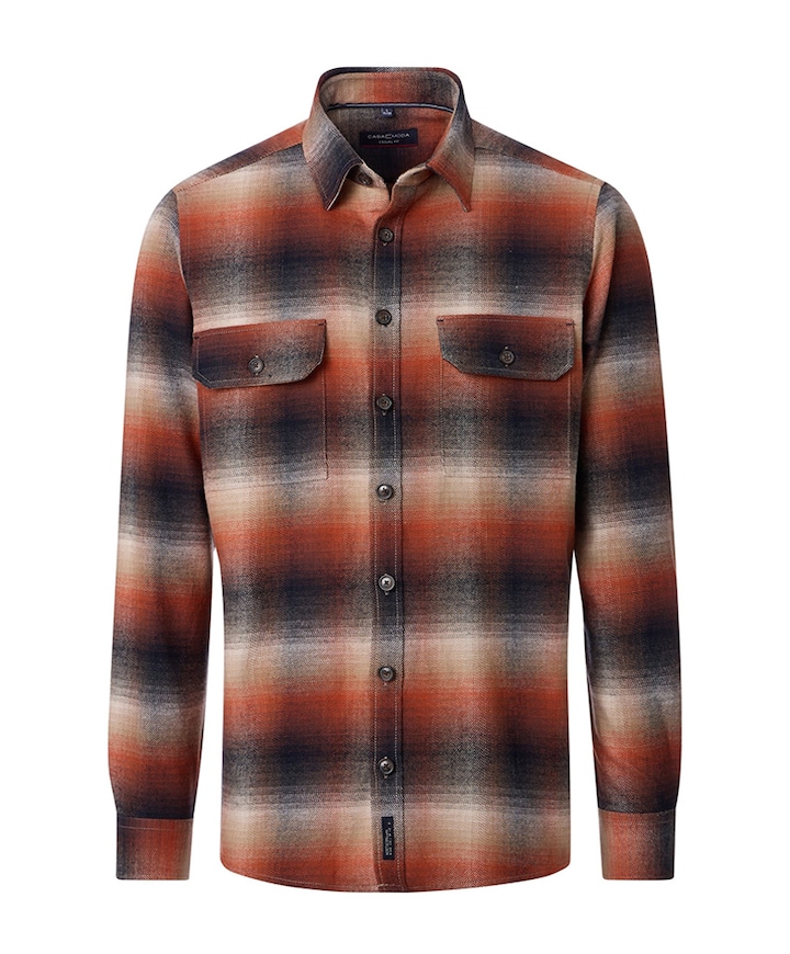 Heren overshirt oranje