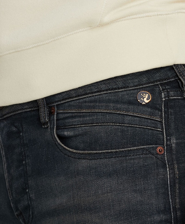 SHIFTBACK TAPERED NIGHT COAL BLACK heren jeans blauw