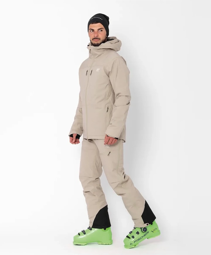 Heren ski-jas beige