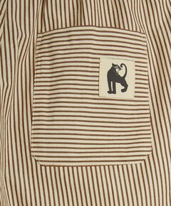Poplin woven jongens korte broek bruin