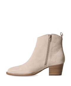 dames enkellaarzen beige