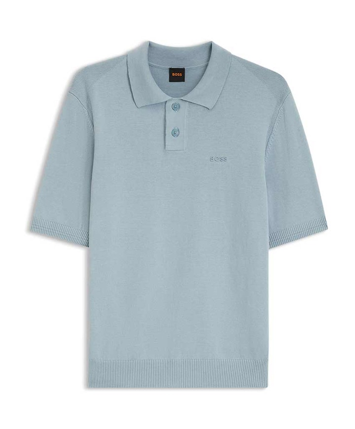 Heren polo blauw