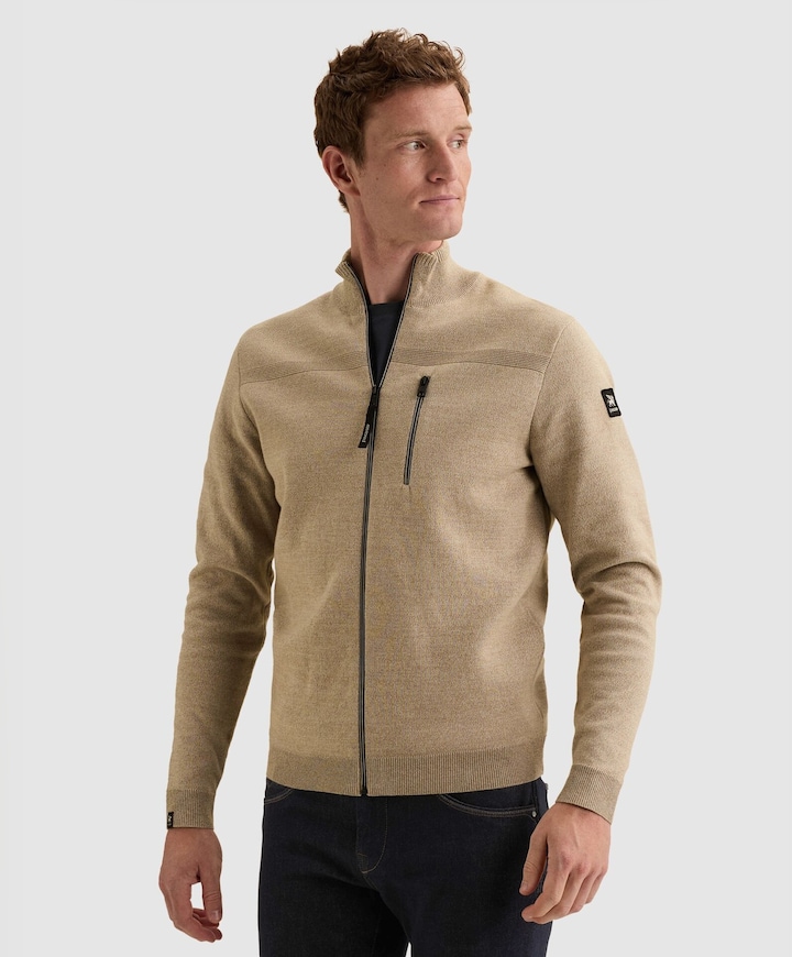 Heren vest beige