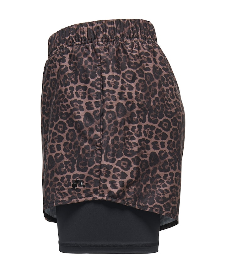 ONPMELEO-2 HW LOOSE DB PCK dames shorts beige