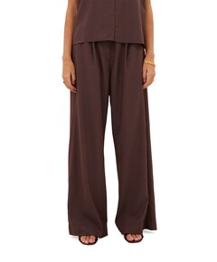 celin tan stripe dames broek bruin