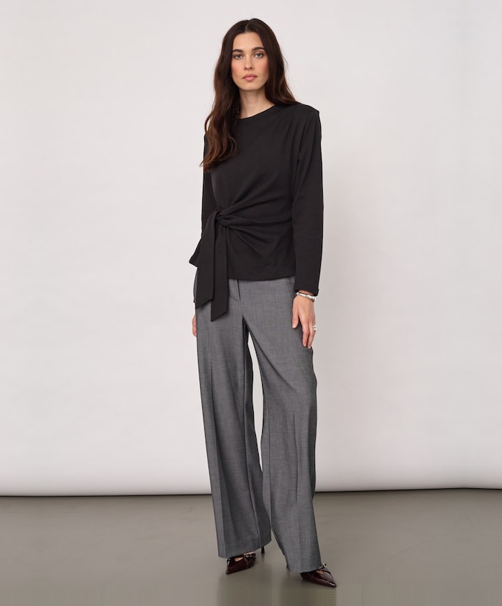 Dames longsleeve zwart
