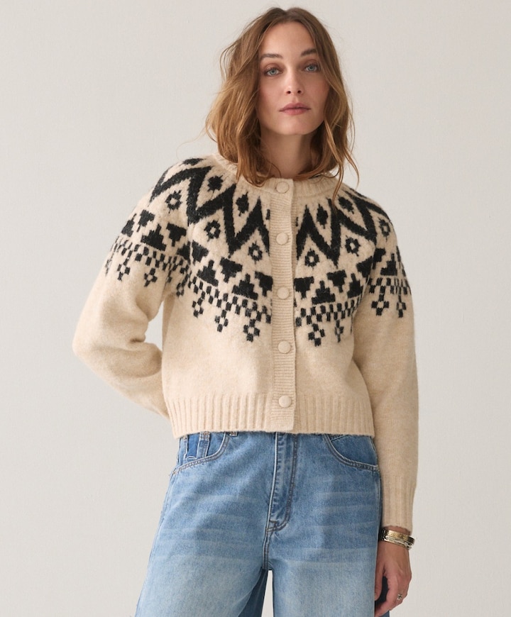 Dames vest ecru