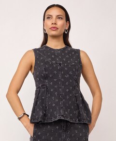 Dames top grijs