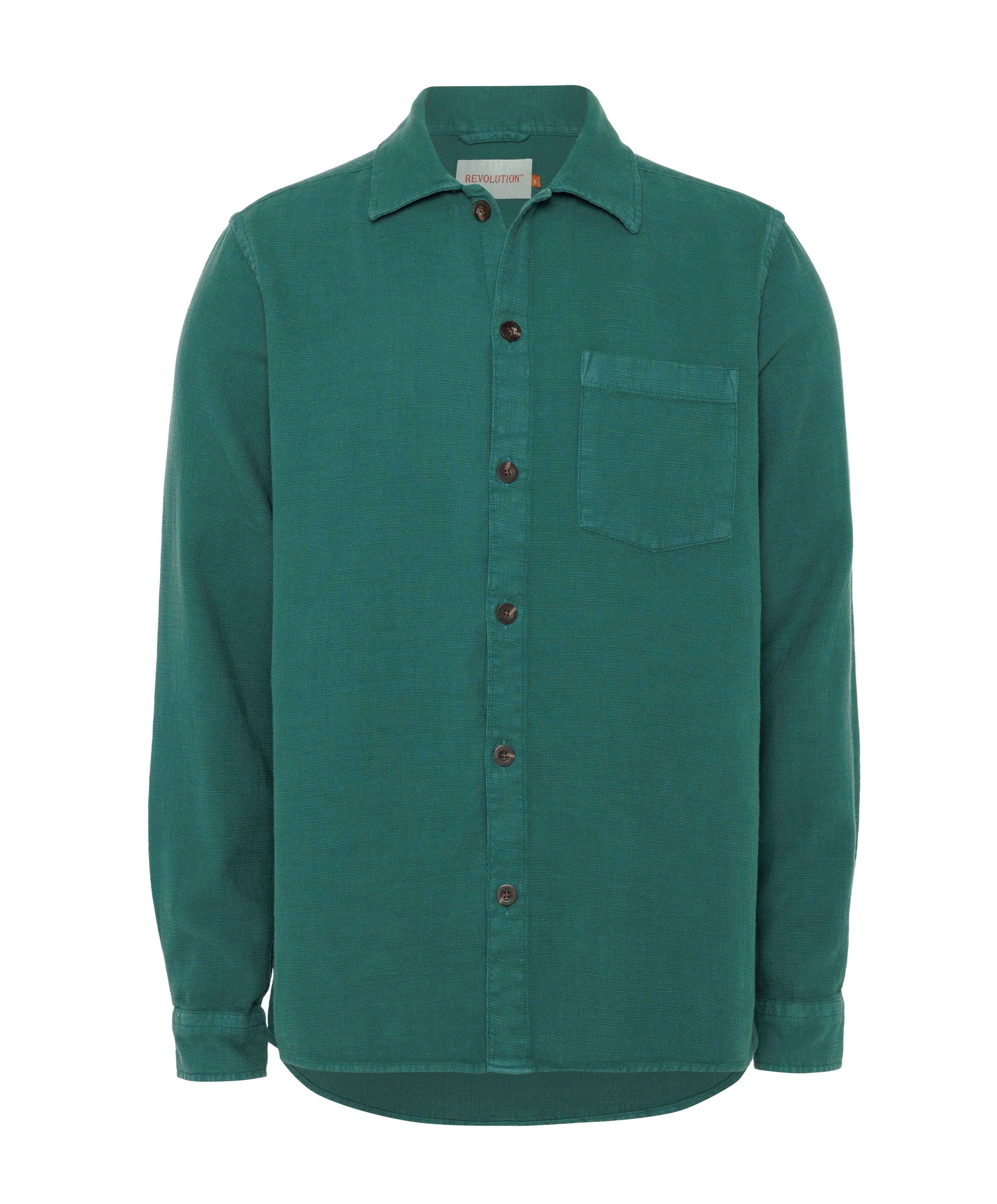 Heren overshirt groen