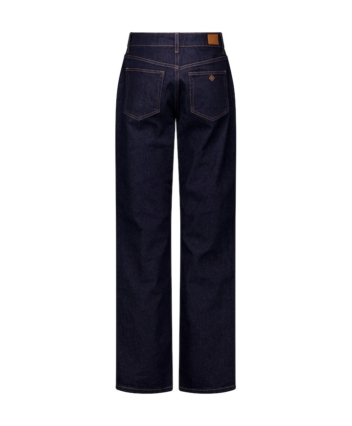 Sage straight dames jeans blauw