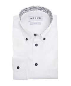 Heren overhemd extra lange mouw wit