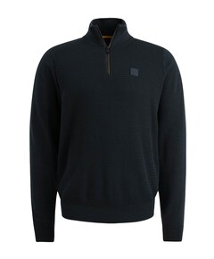Heren trui met rits blauw
