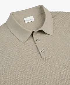 Heren polo beige
