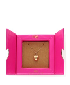 Dames ketting mei goud