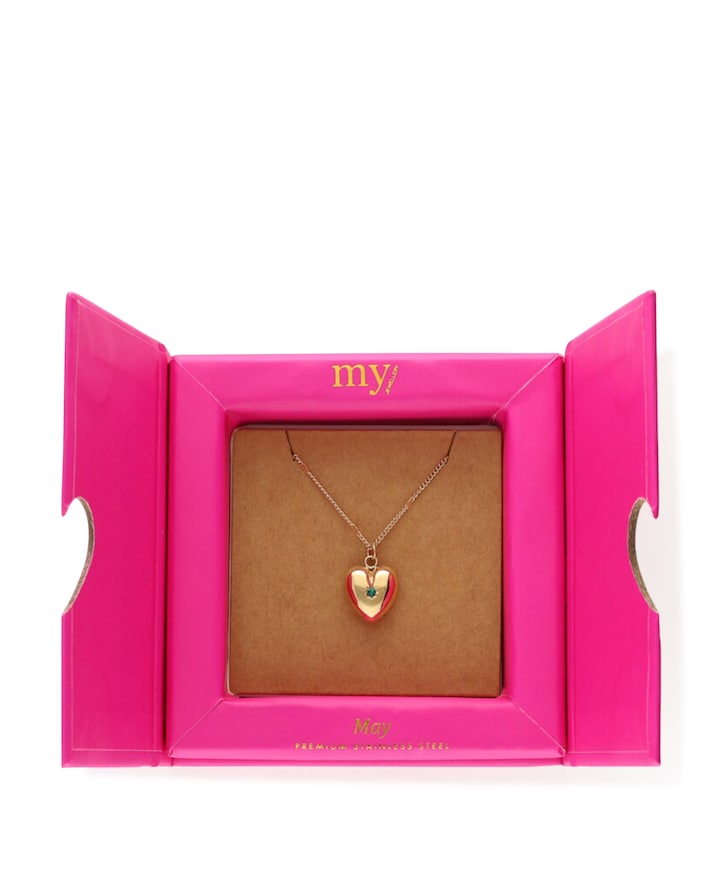 Dames ketting mei goud