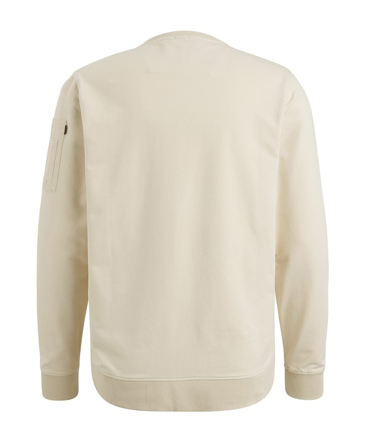 Heren longsleeve ecru