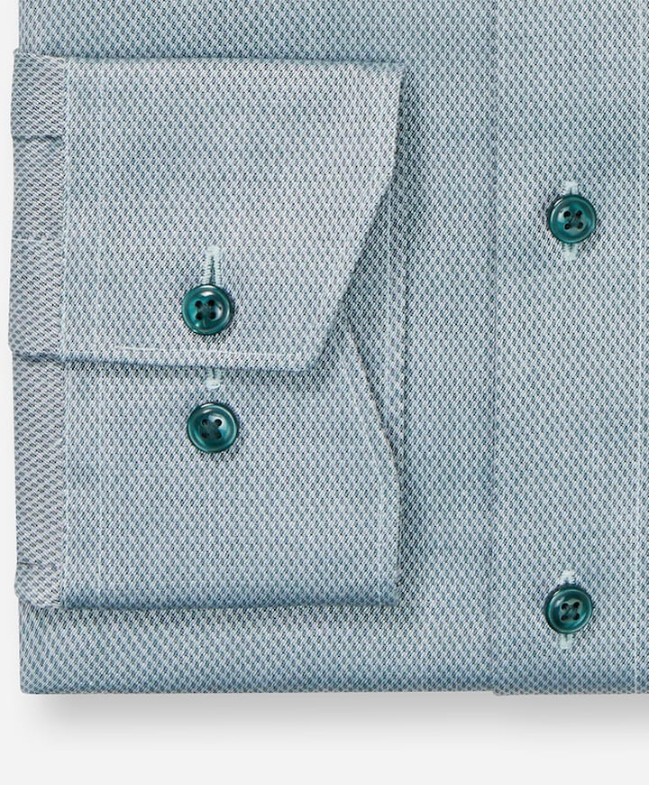 Heren overhemd lange mouw groen