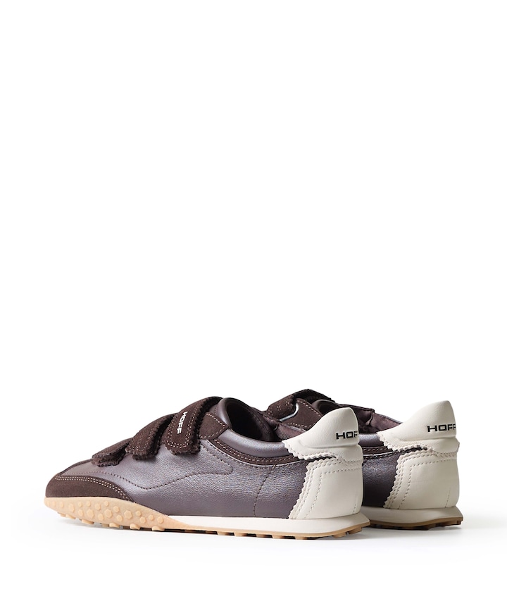 BRIDGE VELCROS dames sneakers bruin