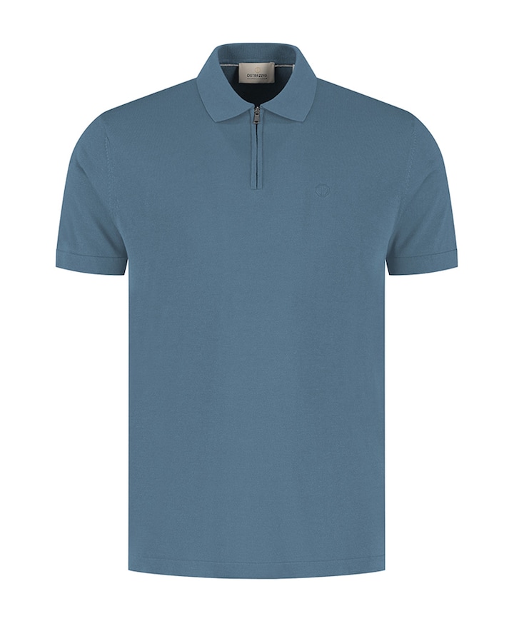 Heren polo blauw