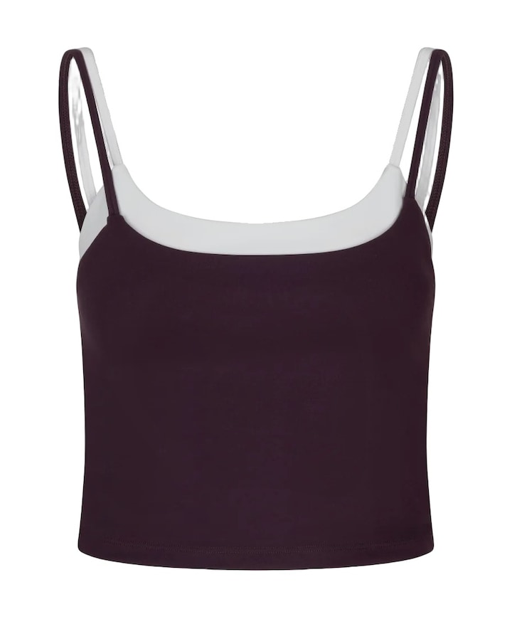 Dames singlet bordeaux
