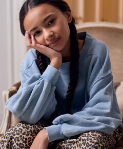 Meisjes sweater blauw