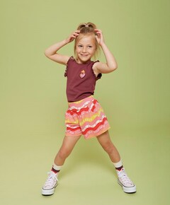 Meisjes top bordeaux