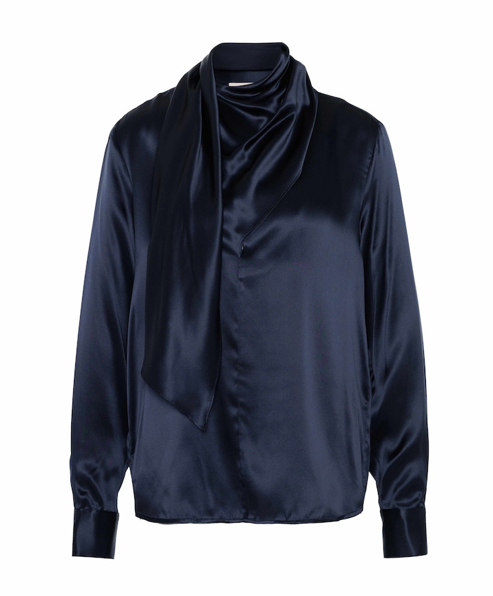 Dames blouse blauw