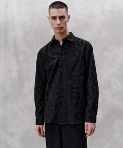 Heren overhemd lange mouw zwart