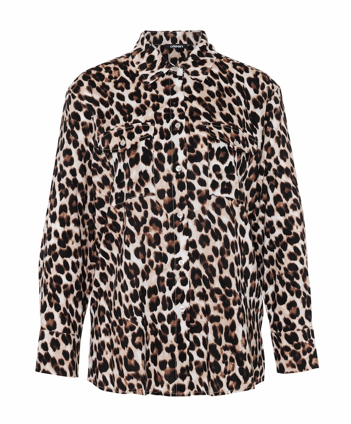 Dames blouse bruin