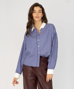 Dames blouse blauw