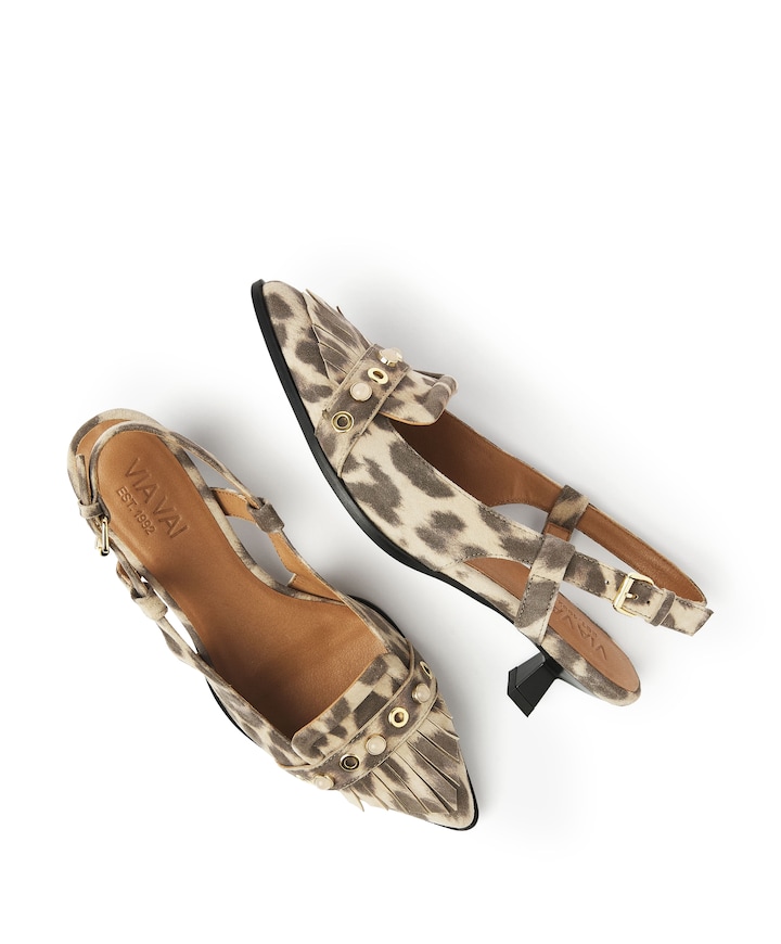 Lea Aileen dames slingbacks bruin