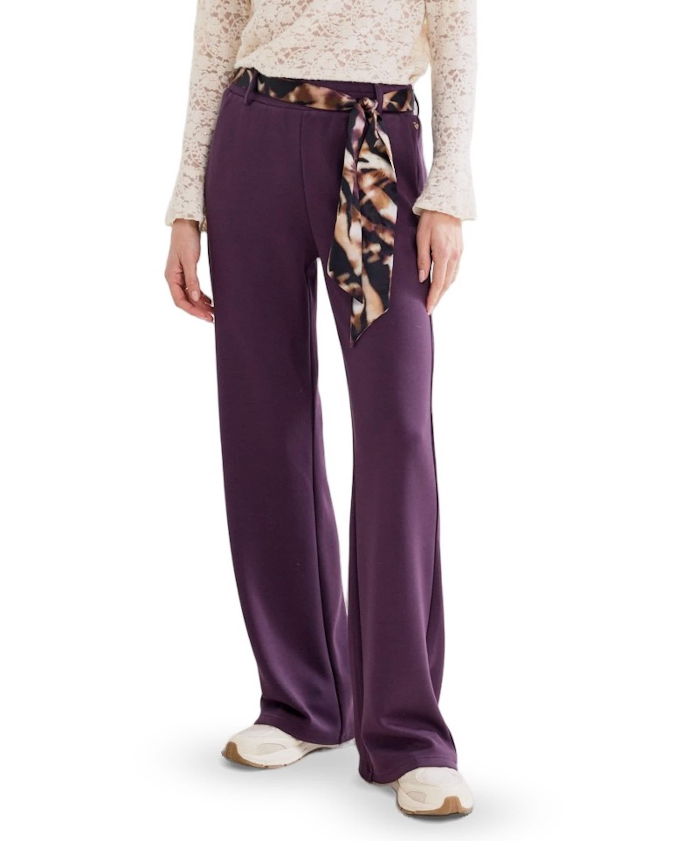 Wide-Leg Scarf dames broek paars
