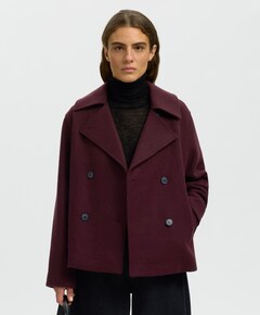 Dames jas bordeaux