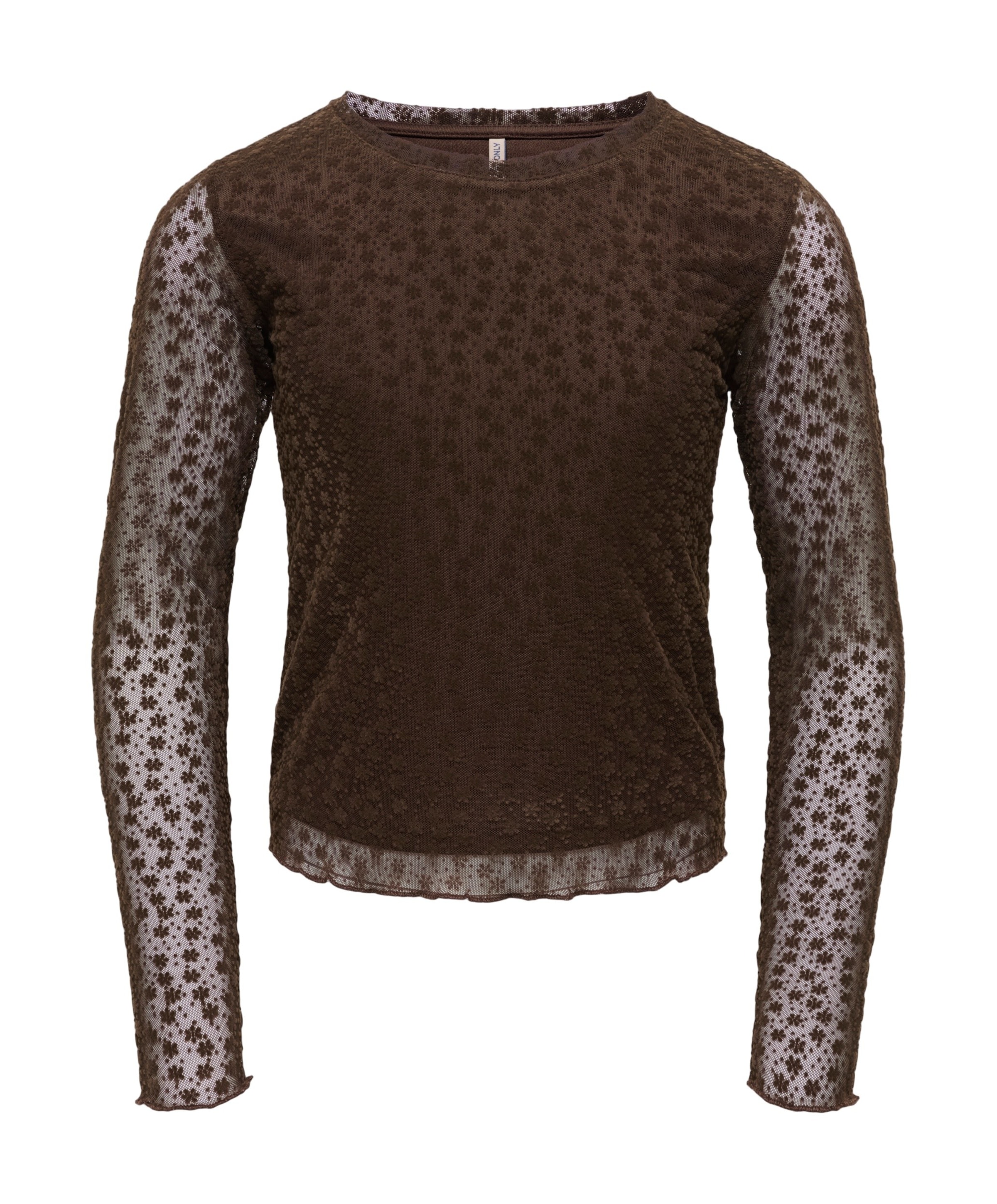 Meisjes longsleeve bruin