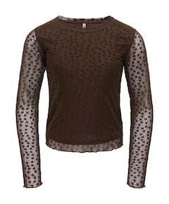 Meisjes longsleeve bruin