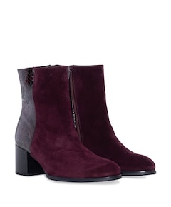dames enkellaarzen bordeaux
