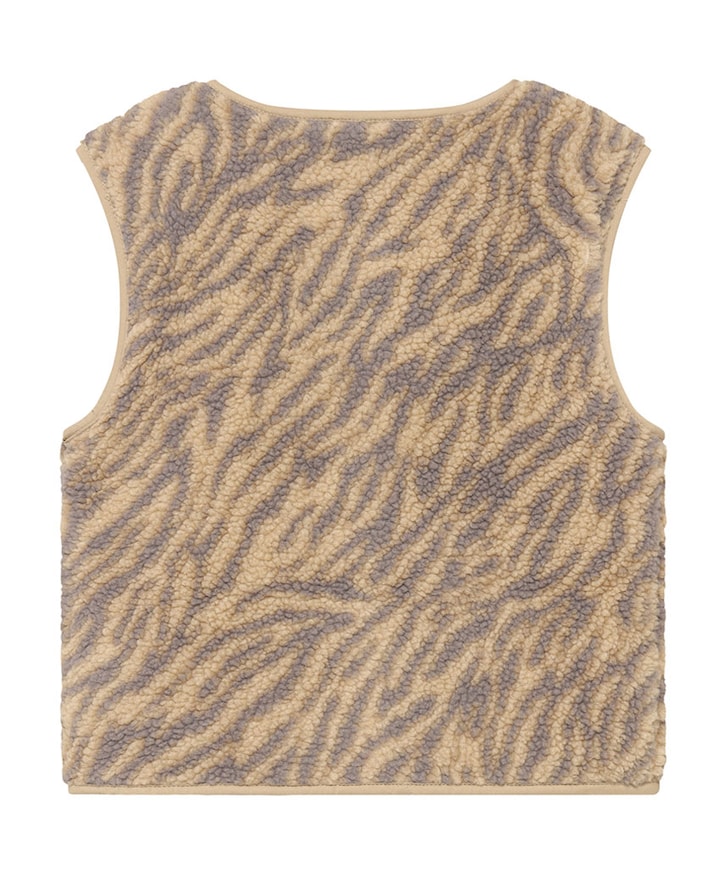 Meisjes gilet beige