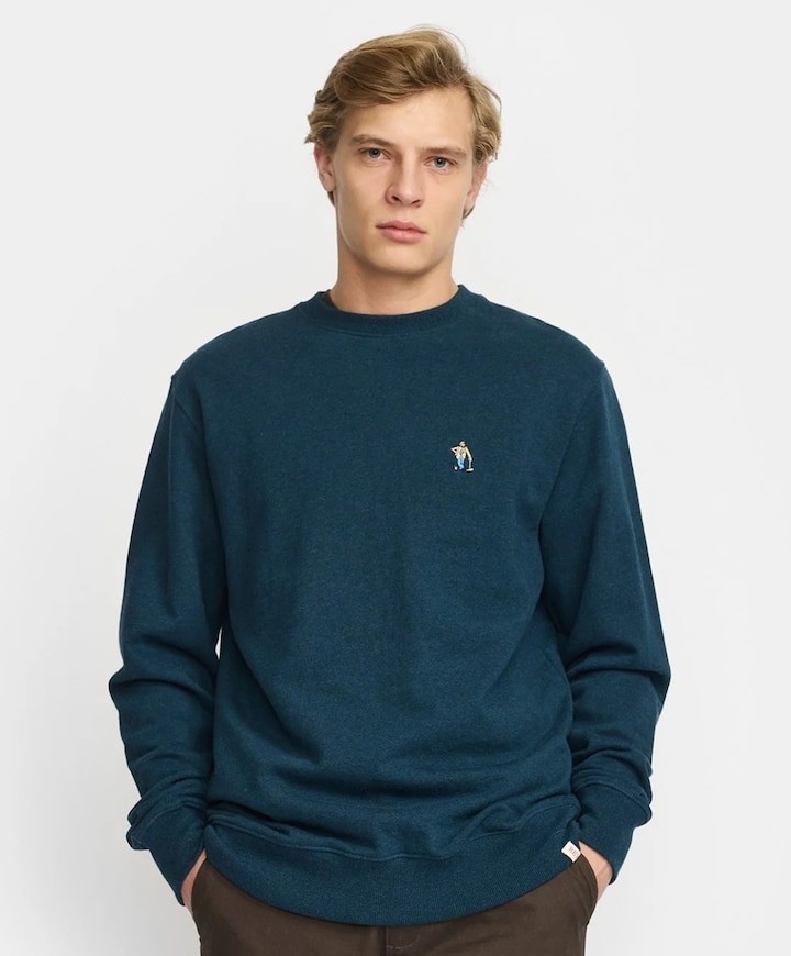 Heren sweater blauw