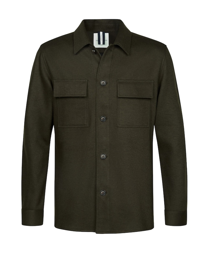 Heren overshirt groen