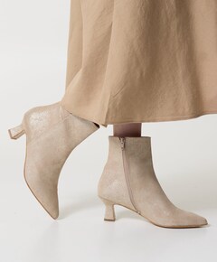 dames enkellaarzen beige