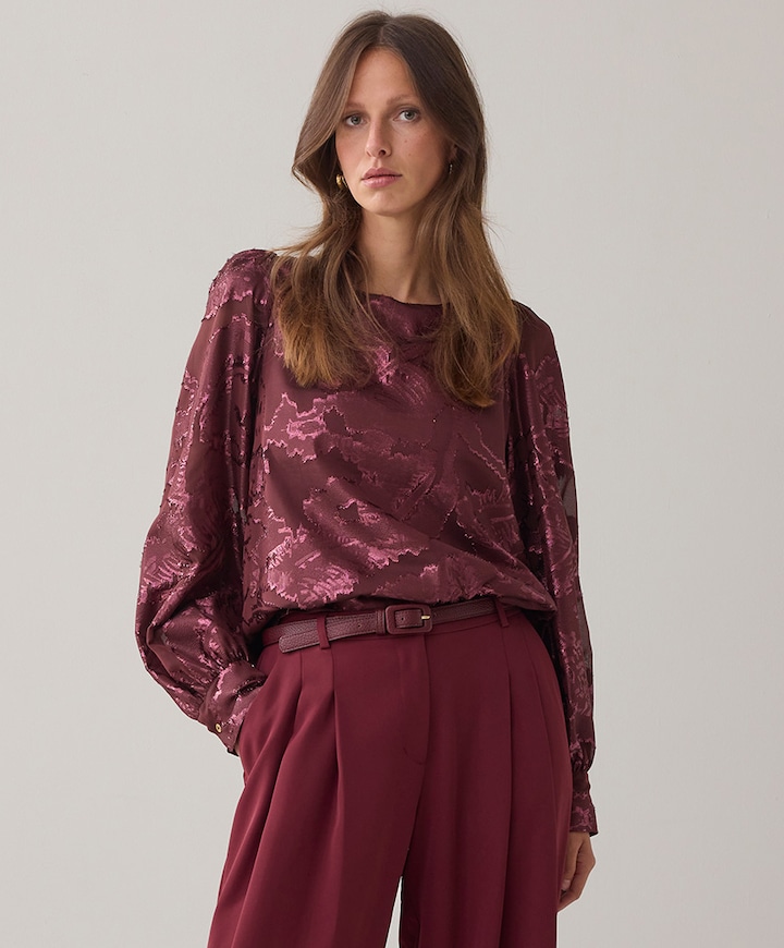 Blouse bordeaux