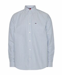 Heren overhemd lange mouw blauw