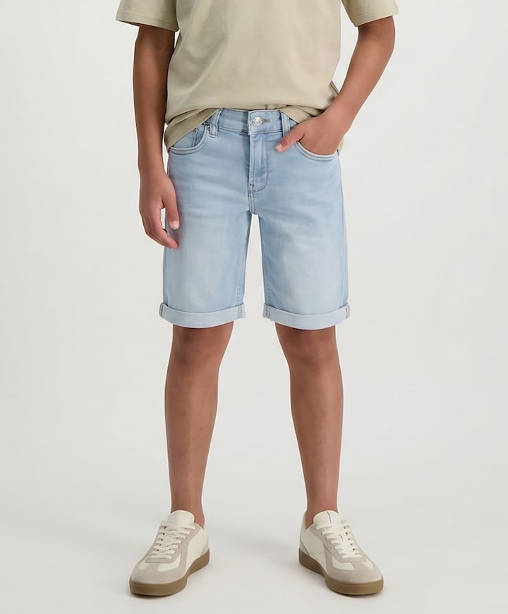 Korte broek blauw
