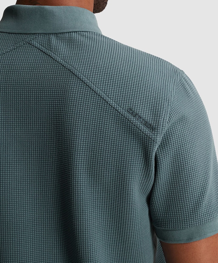 Heren polo blauw