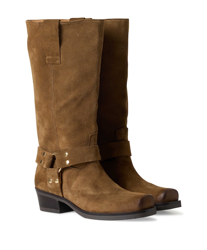Texas Boot - Suede dames laarzen bruin