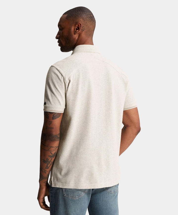 Heren polo grijs