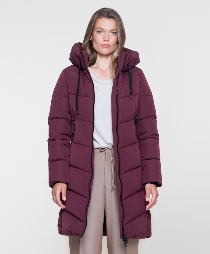 Dames jas bordeaux