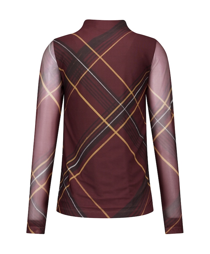 Dames longsleeve bruin