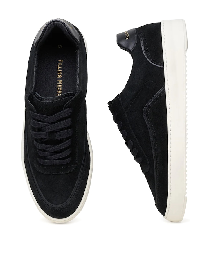 Mondo Stack Suede heren sneakers zwart